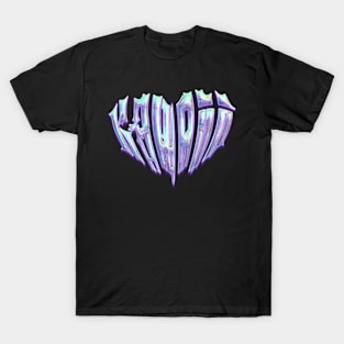 Kawaii #1 - Y2K Aesthetic Heart with Holographic 3D Effect T-Shirt